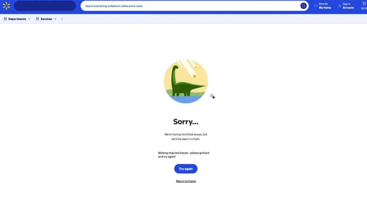 Walmart Block Screen